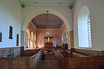 The interior looking west October 2015